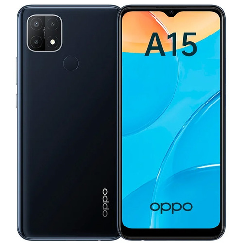 Телефон Oppo CPH2185 A15 32Gb Ram 2Gb Electric Black фото 